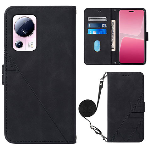 Funda de Cuero Cartera con Soporte Carcasa YB1 para Xiaomi Mi 12 Lite NE 5G Negro