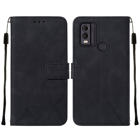 Funda de Cuero Cartera con Soporte Carcasa YB2 para Nokia C22 Negro