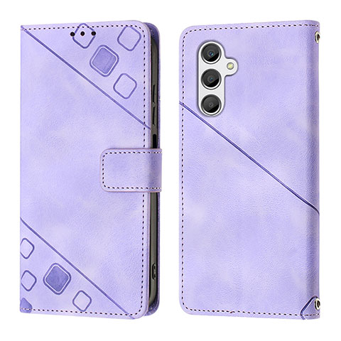 Funda de Cuero Cartera con Soporte Carcasa YB2 para Samsung Galaxy A25 5G Morado