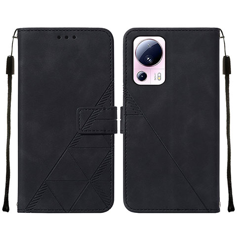 Funda de Cuero Cartera con Soporte Carcasa YB2 para Xiaomi Mi 13 Lite 5G Negro