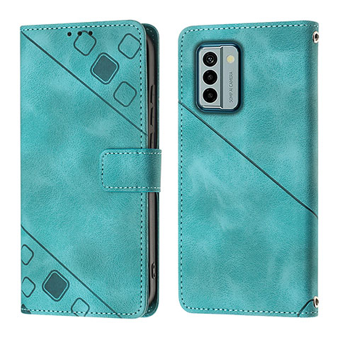 Funda de Cuero Cartera con Soporte Carcasa YB3 para Nokia G22 Verde