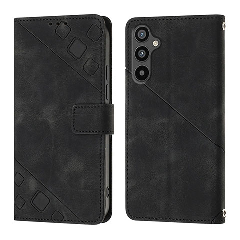 Funda de Cuero Cartera con Soporte Carcasa YB3 para Samsung Galaxy A34 5G Negro