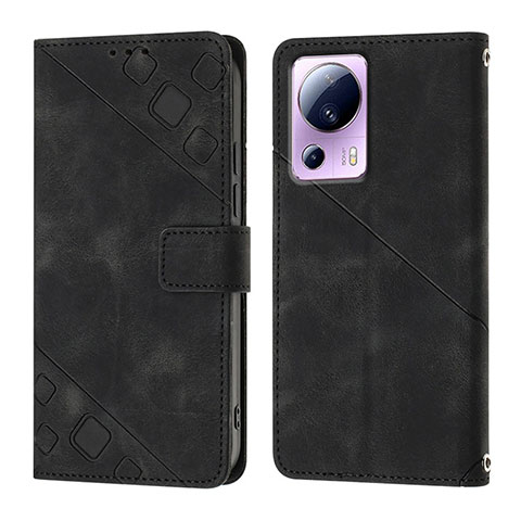 Funda de Cuero Cartera con Soporte Carcasa YB3 para Xiaomi Mi 13 Lite 5G Negro