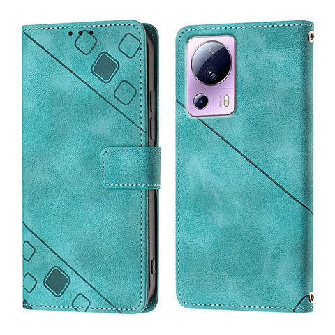 Funda de Cuero Cartera con Soporte Carcasa YB3 para Xiaomi Mi 13 Lite 5G Verde