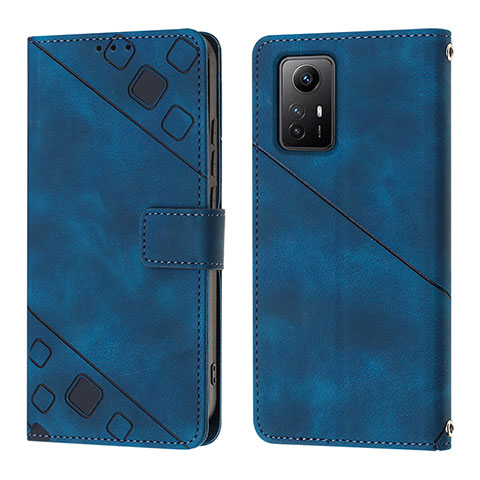 Funda de Cuero Cartera con Soporte Carcasa YB3 para Xiaomi Redmi Note 12S Azul