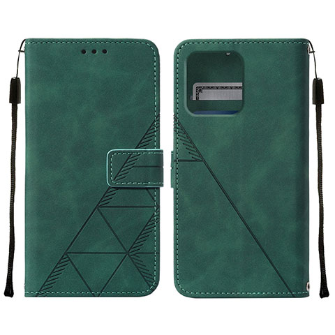 Funda de Cuero Cartera con Soporte Carcasa YB4 para Motorola Moto Edge Plus (2023) 5G Verde