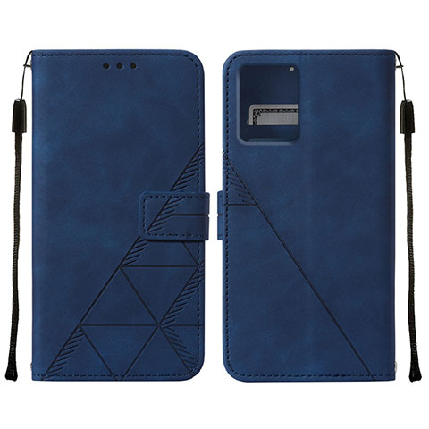 Funda de Cuero Cartera con Soporte Carcasa YB4 para Motorola Moto G 5G (2023) Azul