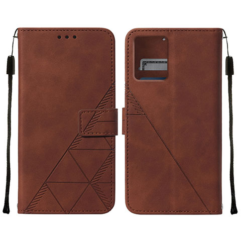 Funda de Cuero Cartera con Soporte Carcasa YB4 para Motorola Moto G 5G (2023) Marron