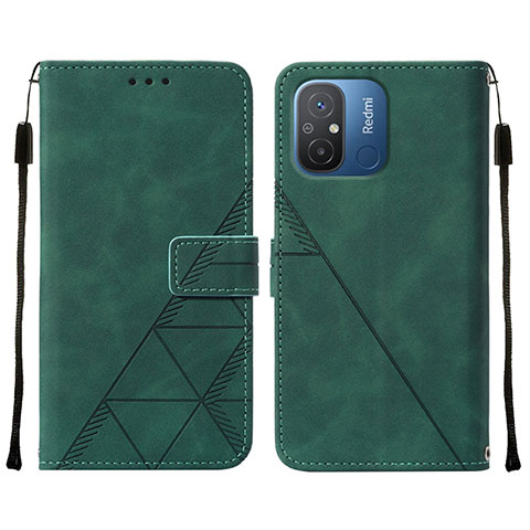 Funda de Cuero Cartera con Soporte Carcasa YB4 para Xiaomi Redmi 11A 4G Verde