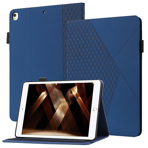 Funda de Cuero Cartera con Soporte Carcasa YX1 para Apple iPad 10.2 (2019) Azul