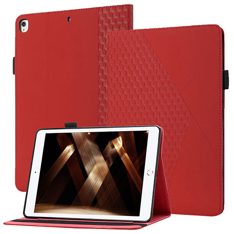 Funda de Cuero Cartera con Soporte Carcasa YX1 para Apple iPad 10.2 (2019) Rojo