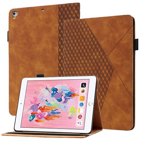 Funda de Cuero Cartera con Soporte Carcasa YX1 para Apple iPad Air Marron