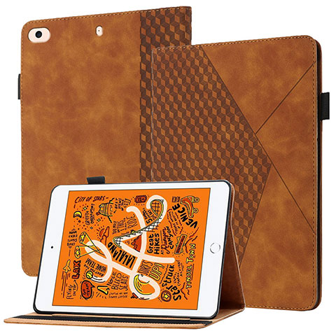 Funda de Cuero Cartera con Soporte Carcasa YX1 para Apple iPad Mini 4 Marron