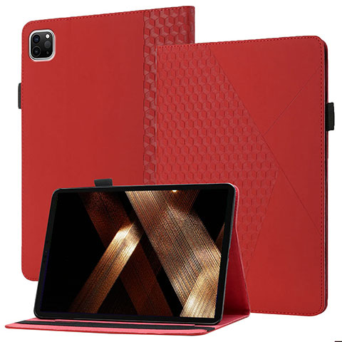 Funda de Cuero Cartera con Soporte Carcasa YX1 para Apple iPad Pro 11 (2022) Rojo