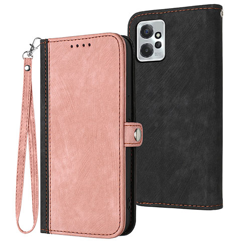 Funda de Cuero Cartera con Soporte Carcasa YX1 para Motorola Moto G Power 5G (2023) Oro Rosa