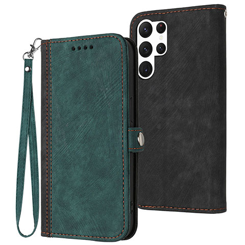 Funda de Cuero Cartera con Soporte Carcasa YX1 para Samsung Galaxy S25 Ultra 5G Verde