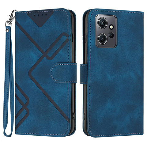 Funda de Cuero Cartera con Soporte Carcasa YX1 para Xiaomi Redmi Note 12 4G Azul