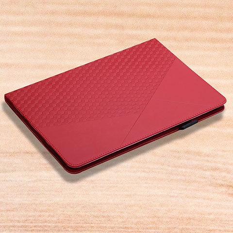 Funda de Cuero Cartera con Soporte Carcasa YX2 para Apple iPad 10.2 (2021) Rojo