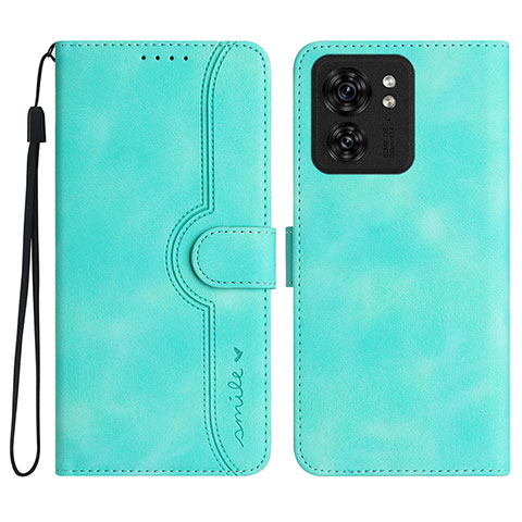 Funda de Cuero Cartera con Soporte Carcasa YX2 para Motorola Moto Edge 40 5G Verde