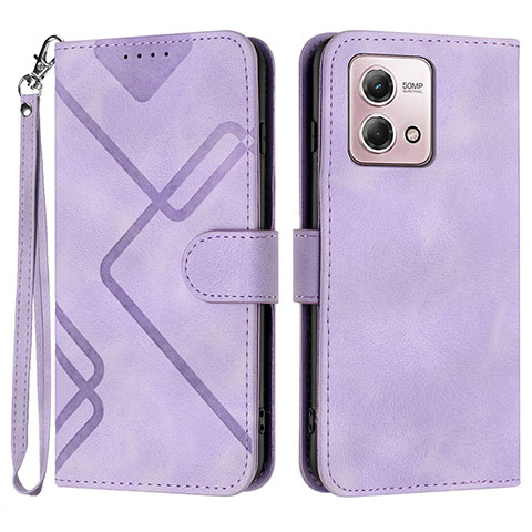 Funda de Cuero Cartera con Soporte Carcasa YX2 para Motorola Moto G Stylus (2023) 4G Morado