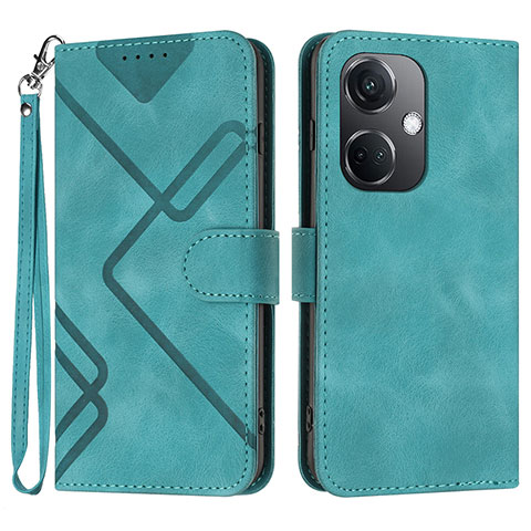 Funda de Cuero Cartera con Soporte Carcasa YX2 para Oppo K11 5G Verde