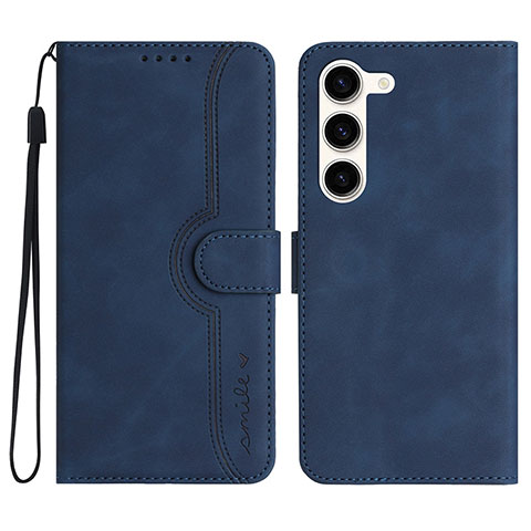 Funda de Cuero Cartera con Soporte Carcasa YX2 para Samsung Galaxy S24 Plus 5G Azul