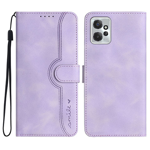 Funda de Cuero Cartera con Soporte Carcasa YX3 para Motorola Moto G Power 5G (2023) Morado