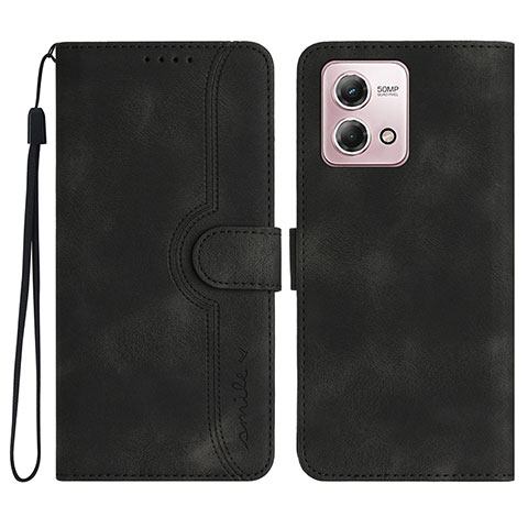 Funda de Cuero Cartera con Soporte Carcasa YX3 para Motorola Moto G Stylus (2023) 4G Negro