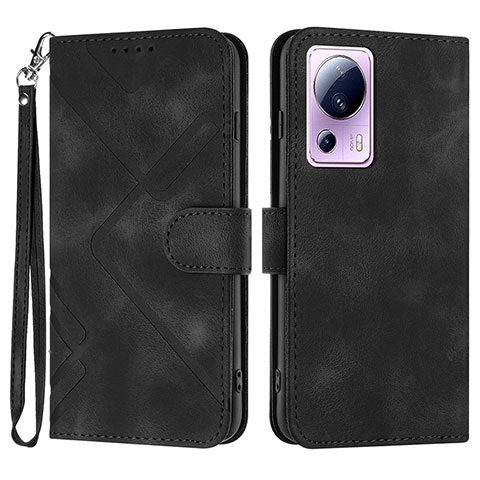 Funda de Cuero Cartera con Soporte Carcasa YX3 para Xiaomi Mi 13 Lite 5G Negro