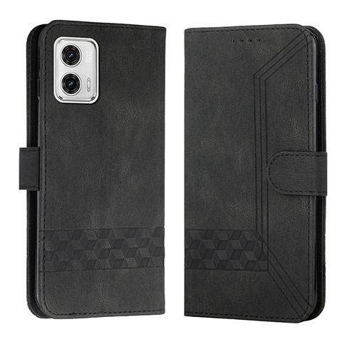 Funda de Cuero Cartera con Soporte Carcasa YX4 para Motorola Moto G53 5G Negro