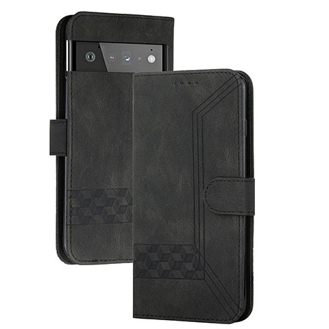 Funda de Cuero Cartera con Soporte Carcasa YX5 para Google Pixel 6 Pro 5G Negro