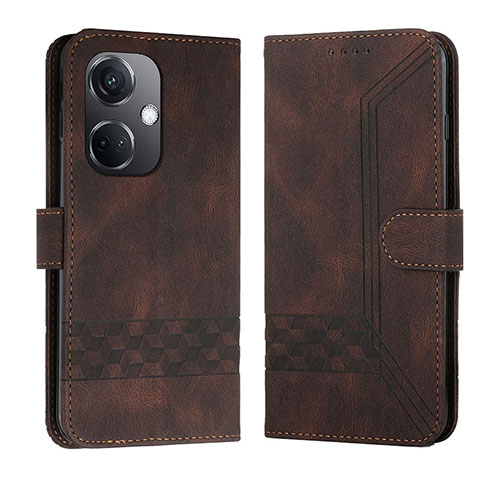 Funda de Cuero Cartera con Soporte Carcasa YX5 para Oppo K11 5G Marron