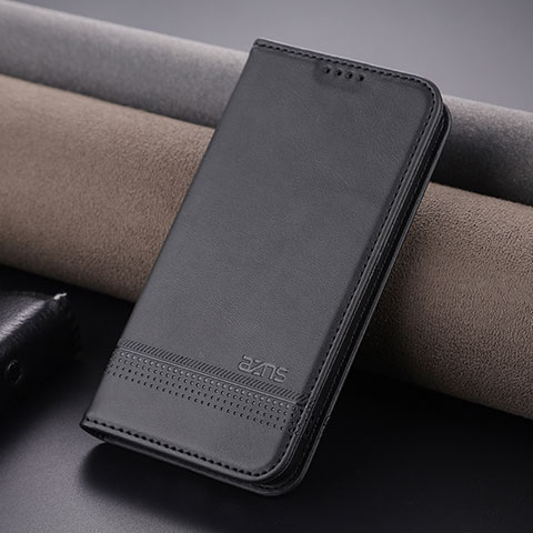 Funda de Cuero Cartera con Soporte Carcasa YZ1 para Apple iPhone 15 Pro Negro