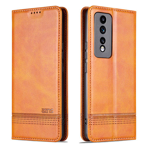 Funda de Cuero Cartera con Soporte Carcasa YZ1 para Huawei Honor 80 GT 5G Marron Claro