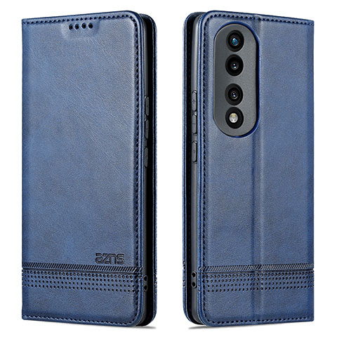 Funda de Cuero Cartera con Soporte Carcasa YZ1 para Huawei Honor 90 Pro 5G Azul