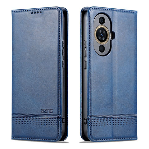 Funda de Cuero Cartera con Soporte Carcasa YZ1 para Huawei Nova 11 Azul