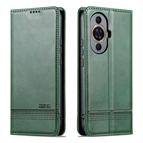 Funda de Cuero Cartera con Soporte Carcasa YZ1 para Huawei Nova 11 Pro Verde