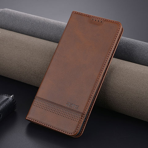 Funda de Cuero Cartera con Soporte Carcasa YZ1 para Oppo A2 Pro 5G Marron