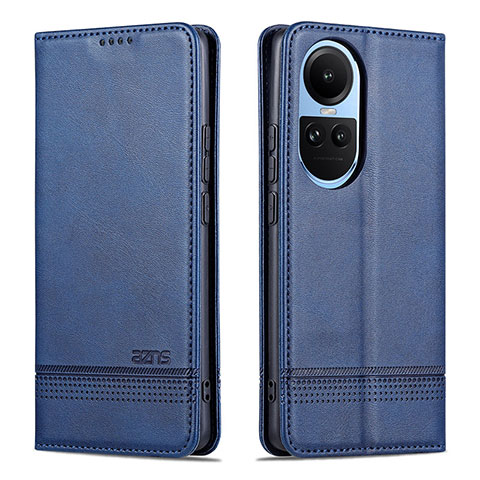 Funda de Cuero Cartera con Soporte Carcasa YZ1 para Oppo Reno10 Pro 5G Azul