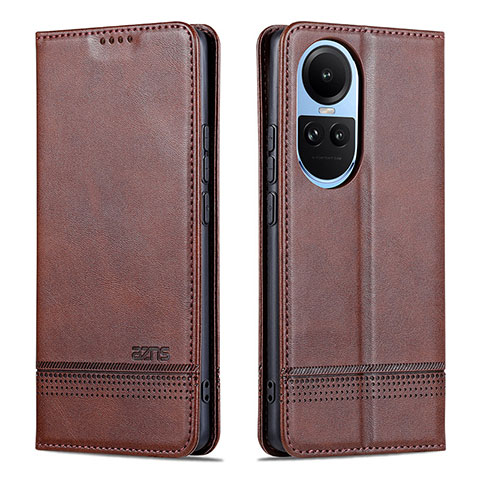 Funda de Cuero Cartera con Soporte Carcasa YZ1 para Oppo Reno10 Pro 5G Marron