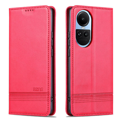 Funda de Cuero Cartera con Soporte Carcasa YZ1 para Oppo Reno10 Pro 5G Rosa Roja