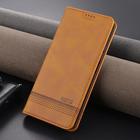 Funda de Cuero Cartera con Soporte Carcasa YZ1 para Xiaomi Redmi Note 13 5G Marron Claro