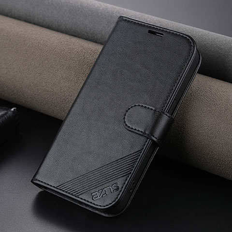 Funda de Cuero Cartera con Soporte Carcasa YZ3 para Apple iPhone 14 Pro Negro