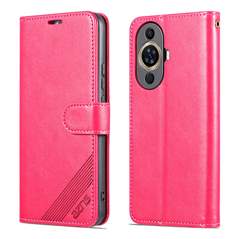 Funda de Cuero Cartera con Soporte Carcasa YZ3 para Huawei Nova 11 Rosa Roja