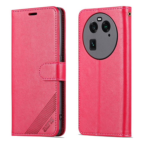 Funda de Cuero Cartera con Soporte Carcasa YZ3 para Oppo Find X6 5G Rosa Roja