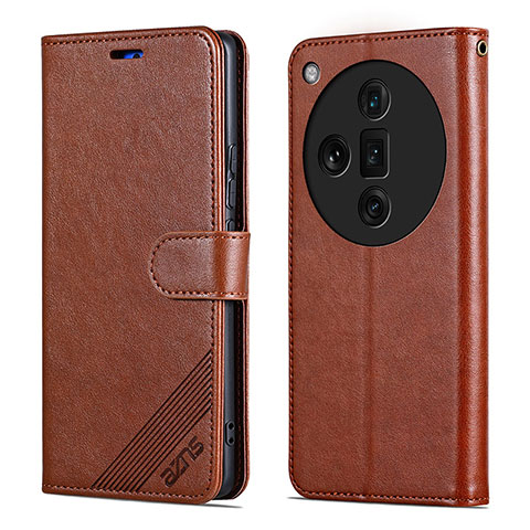 Funda de Cuero Cartera con Soporte Carcasa YZ3 para Oppo Find X7 Ultra 5G Marron