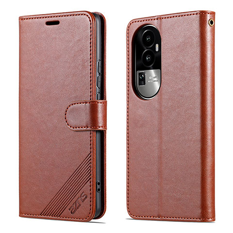 Funda de Cuero Cartera con Soporte Carcasa YZ3 para Oppo Reno10 Pro+ Plus 5G Marron