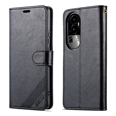 Funda de Cuero Cartera con Soporte Carcasa YZ3 para Oppo Reno10 Pro+ Plus 5G Negro