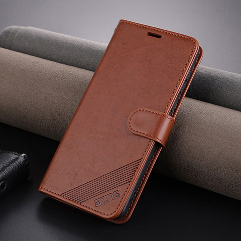 Funda de Cuero Cartera con Soporte Carcasa YZ4 para Huawei Mate 60 Marron