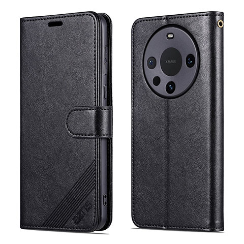 Funda de Cuero Cartera con Soporte Carcasa YZ4 para Huawei Mate 60 Pro Negro